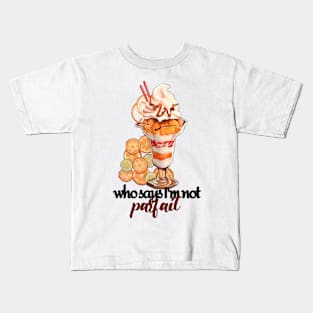 Confident Orange Parfait Dessert Kids T-Shirt